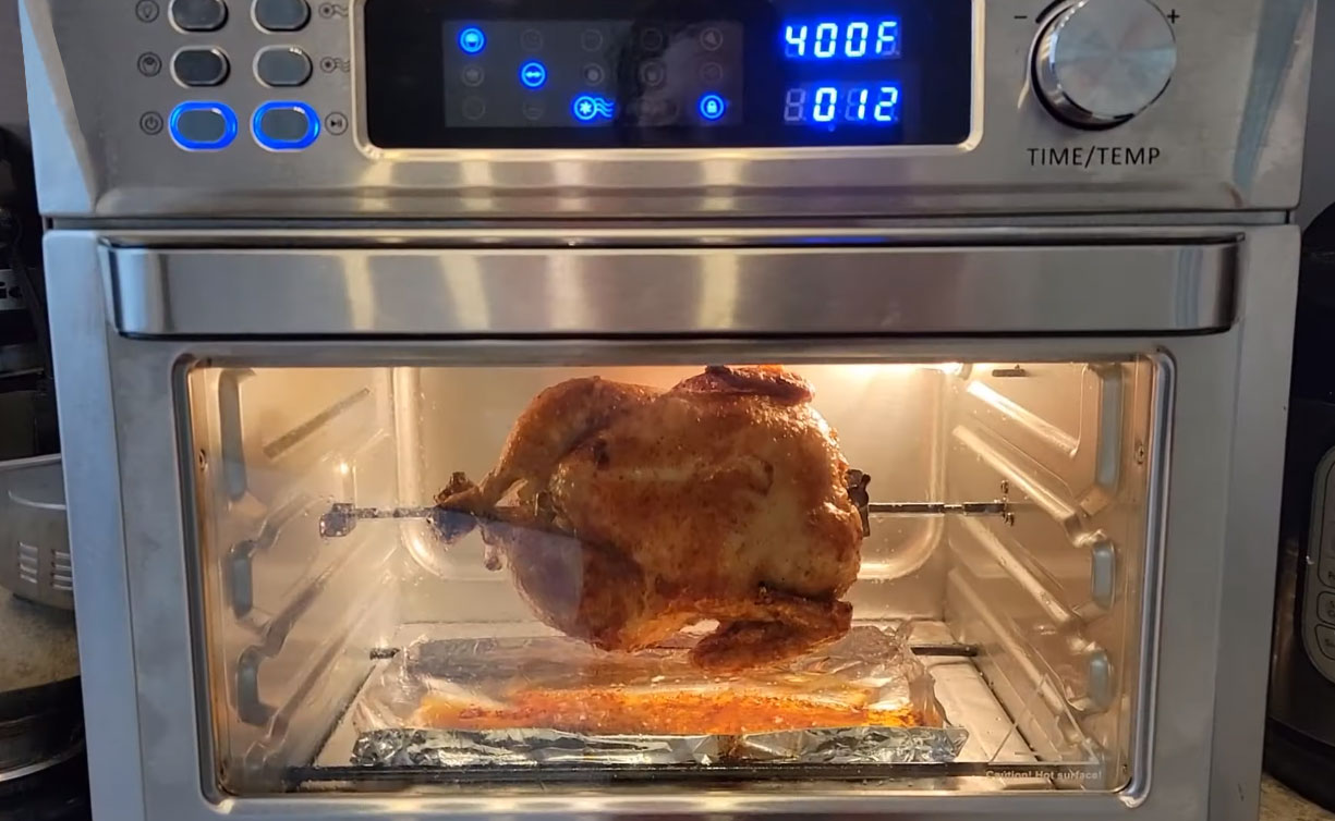 air fryer with rotisserie