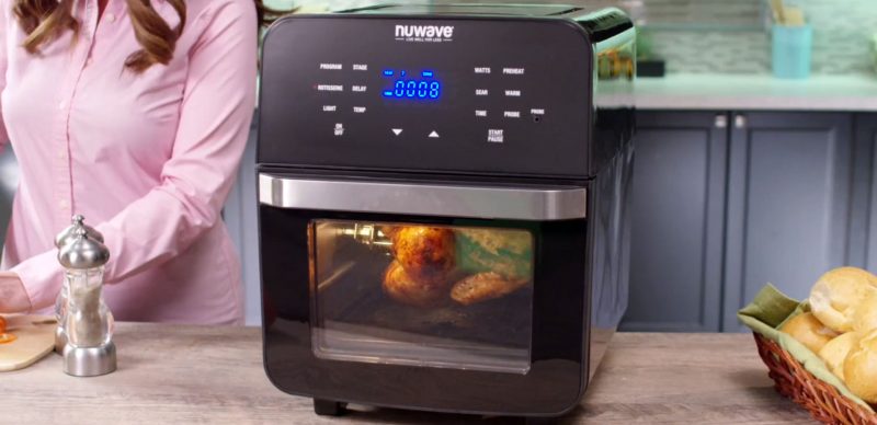 nuwave brio 15qt air fryer rotisserie